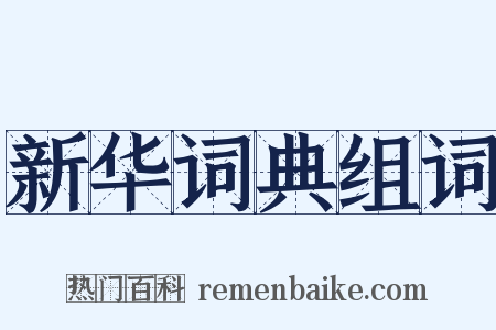 新华词典组词是什么意思的图片